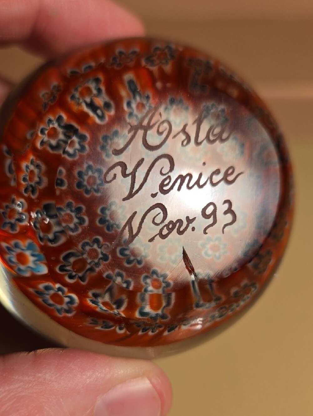 Vintage Murano Glass Paperweight - Picture 2 of 5